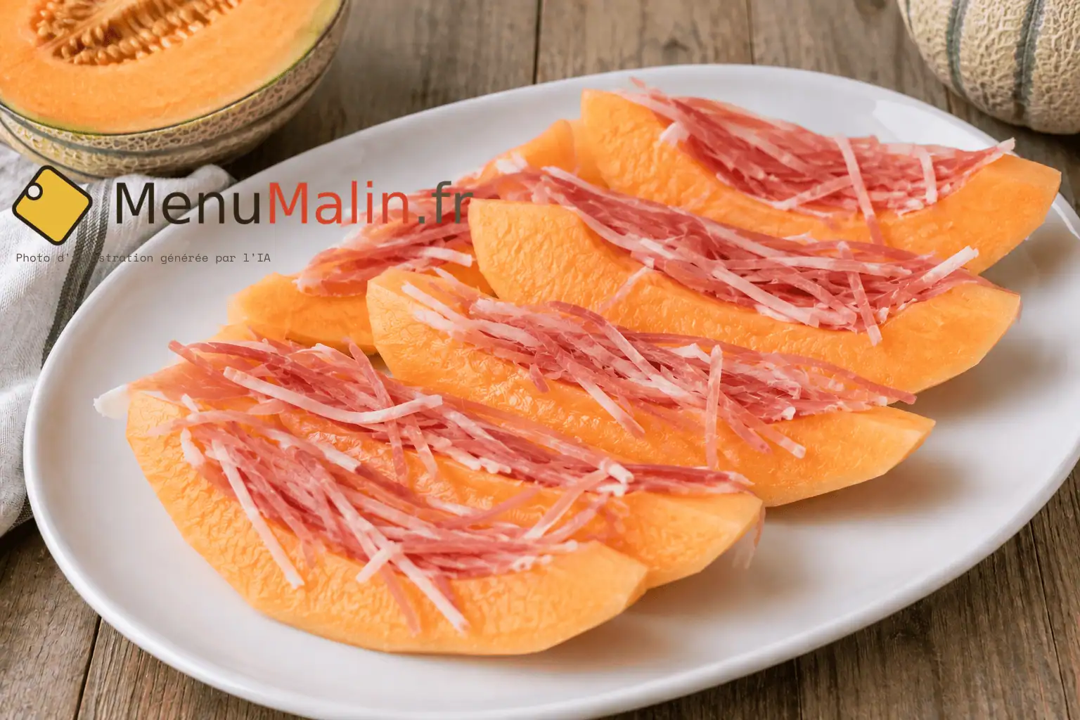 Melon au jambon