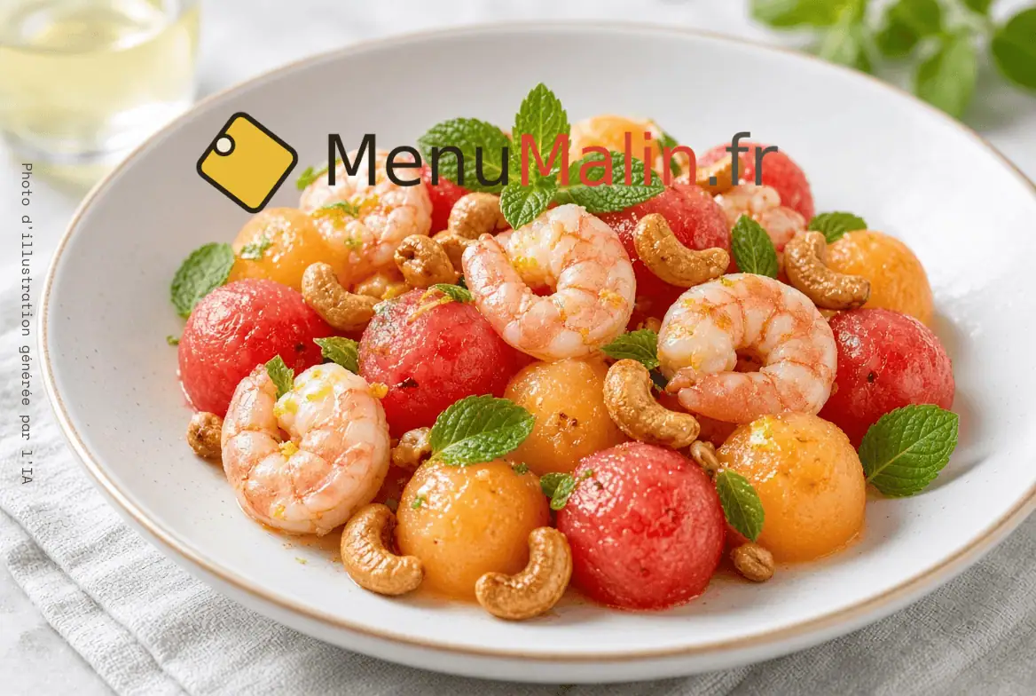 Salade aux crevettes